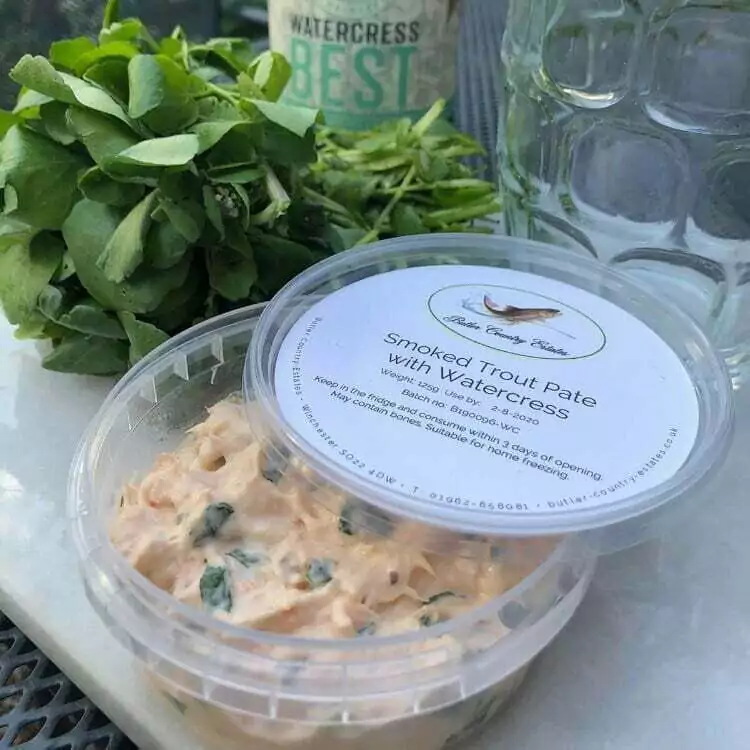 Smoked trout pate with Watercress