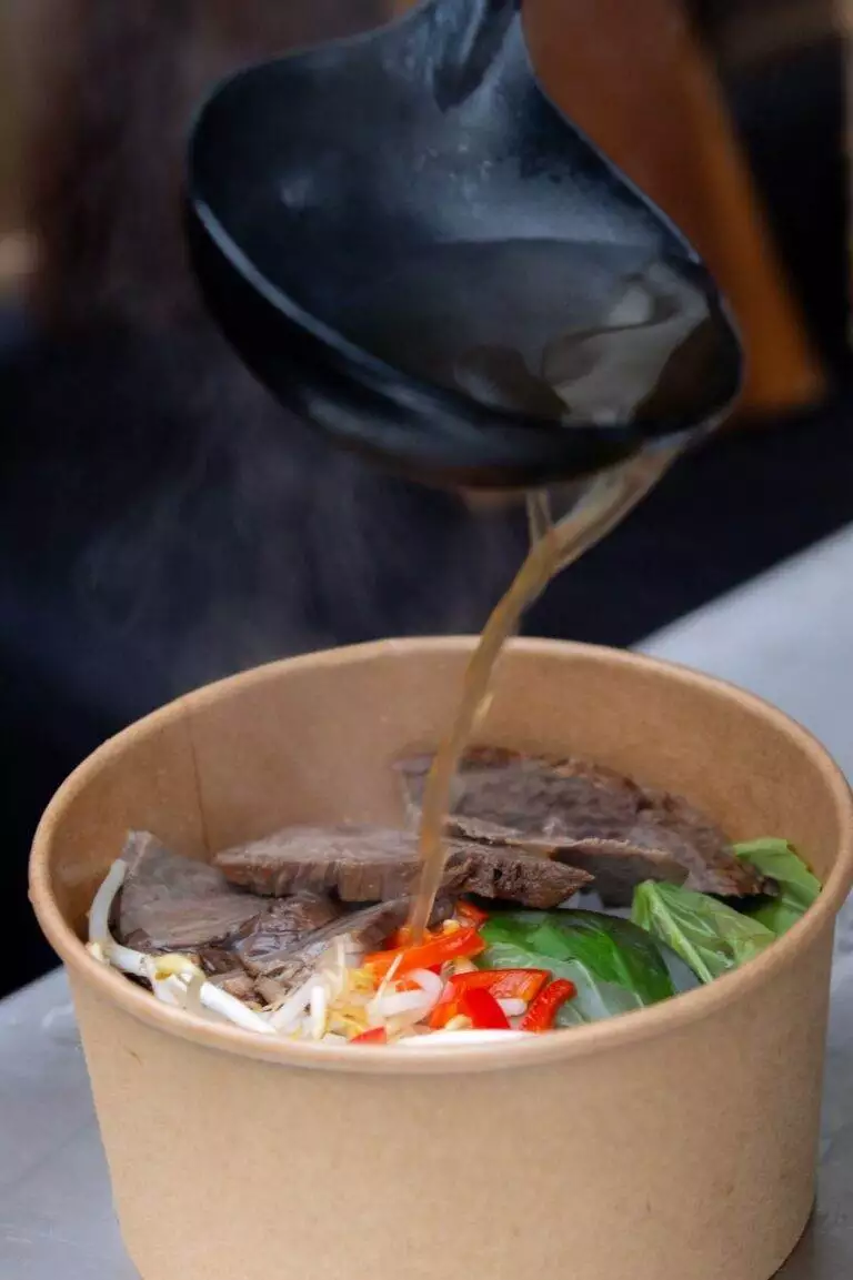 beef pho noodle soup
